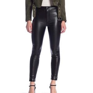 Ashley Mason - High rise faux leather pants